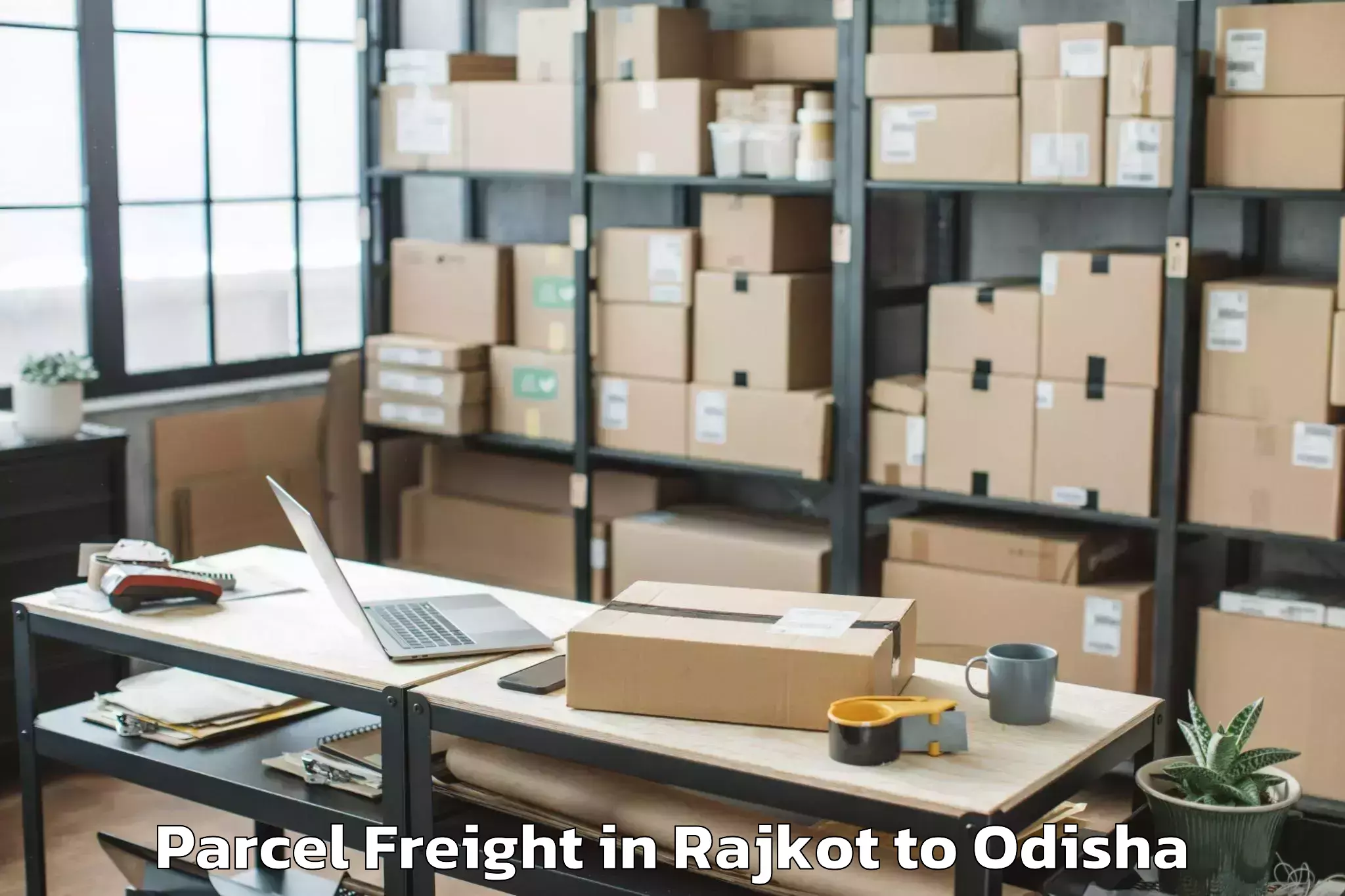 Rajkot to National Law University Odisha Parcel Freight